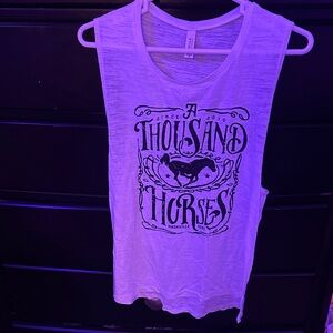 Bella Canvas White Graphic Tank Top